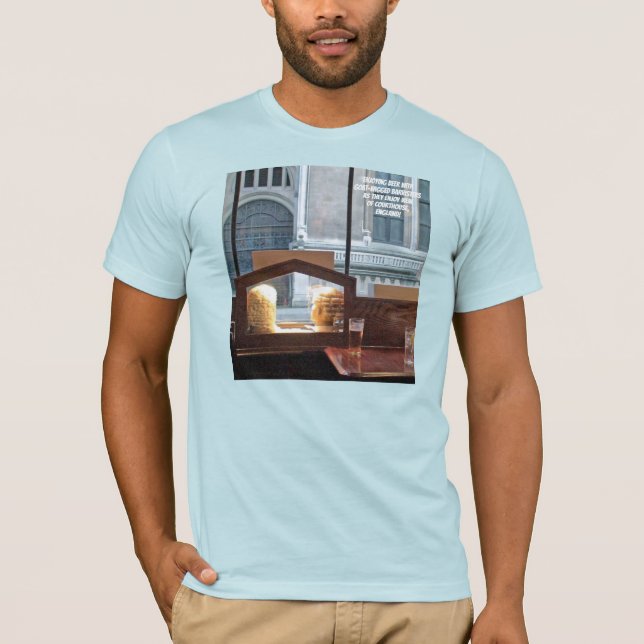 Camiseta Bella Canvas Tee, Cotton, Blue, Barristers Wigged! (Frente)
