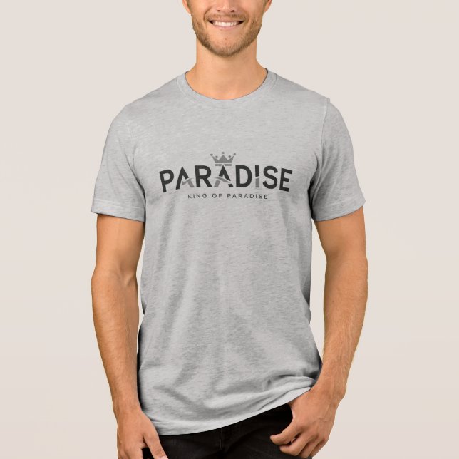 Camiseta Bella+Canvas Tri-blend Cinza (Frente)