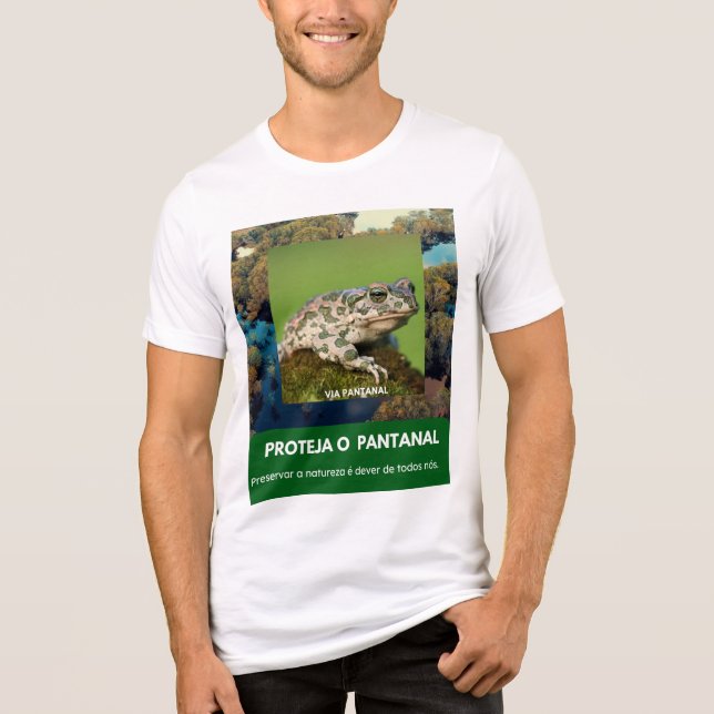 Camiseta Bella+Canvas Tri-blend Via Pantanal Sapo (Frente)