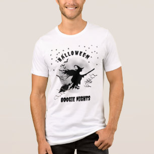 Camiseta Bella+Canvas Triblend Halloween Bogie Night White