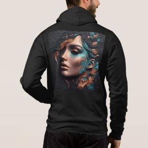 Camiseta Bella+Canvas-Zip - Abstrato 28 Hoodie