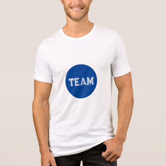 Camiseta Bella de Eleição de Ponto Azul+Camisa de Mistura T (Frente)
