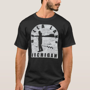 Camiseta Bella Lake Ice Fish Michigan