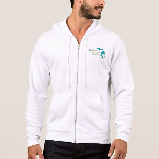Camiseta Bella MPA Men+Cheio-Zip Hoodie (Frente)
