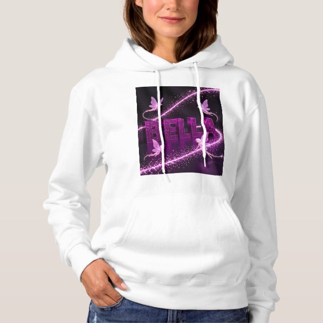 Camiseta Bella - Personalized Hoodie – Gift for Her  (Frente)