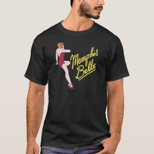 Camiseta Belle de Memphis da fortaleza do vôo B-17