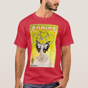 Camiseta Belle Epoque Retro Vintage Bicicleta Borboleta Fad