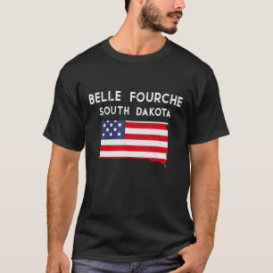 Camiseta Belle Fourche South Dakota EUA State America Trave