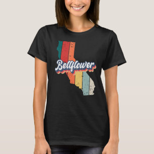 Camiseta Bellflower City Retro Vintage Hometown Califórnia