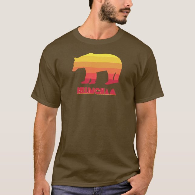 Camiseta Bellingham Washington Rainbow Bear (Frente)