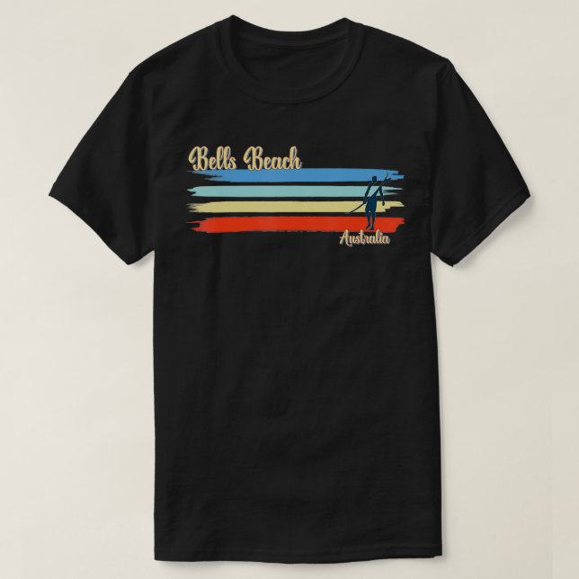 Camiseta Bells Beach Australia Surfing Beach  (Frente do Design)