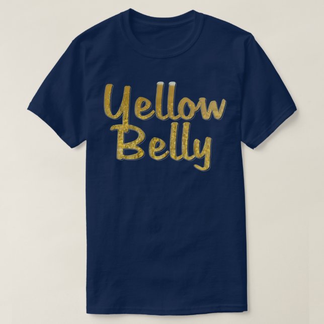 Camiseta Belly Amarelo (Frente do Design)