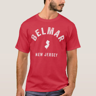 Camiseta Belmar Nova Jersey NJ Vintage Anos 70 Esportes Atl
