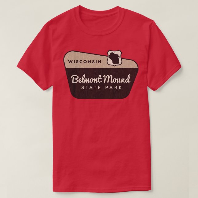 Camiseta Belmont Mound State Park - Sinal de boas-vindas (Frente do Design)