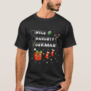 Camiseta Belo Alemão Malvado Frohe Weihnachten Snow Us Deut