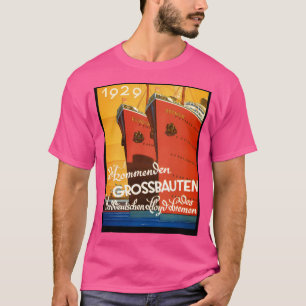 Camiseta Belo Art Deco Vintage - Navio de Cruzeiro Alemão T