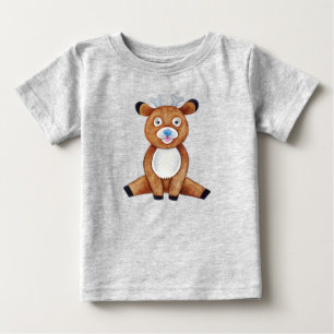 Camiseta Belo Bebê Cervo Natureza Animal