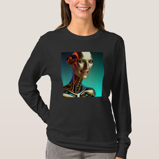 Camiseta Belo Bio Mechanical Robot Dream Namorada C (Frente)