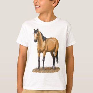 Camiseta Belo Buckskin Dun Quarter Horse Stallion Hors