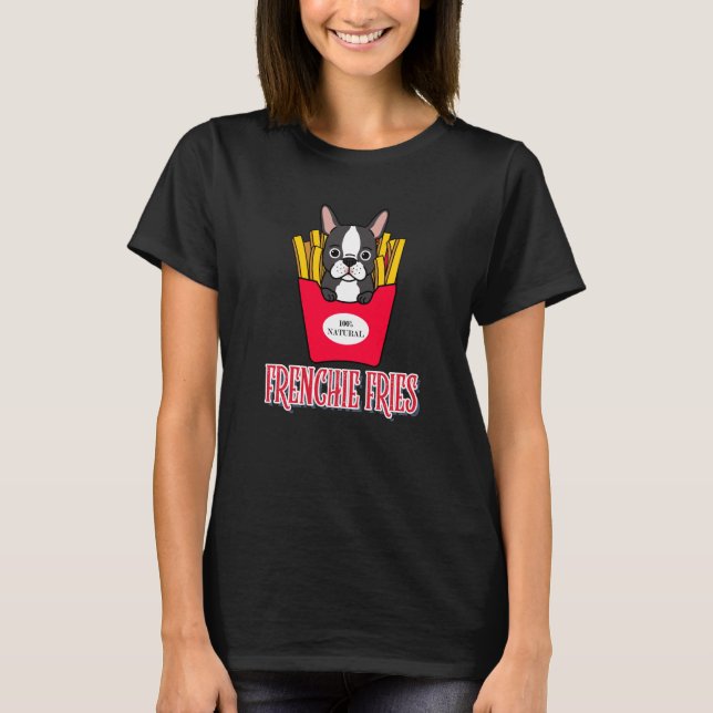 Camiseta Belo Buldogue Francês e Fastfood (Frente)