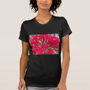 Camiseta Belo caleidoscópio de Red Milkweed Colorful