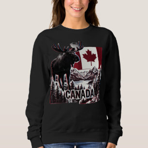 Camiseta Belo Canadá. Bandeira canadense. Alce canadense. T