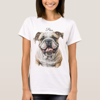 CAMISETA BELO CÃO DE MADEIRA BRANCA E MARIDO