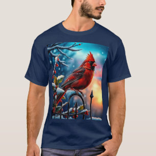 Camiseta Belo Cardeal na Manhã de inverno