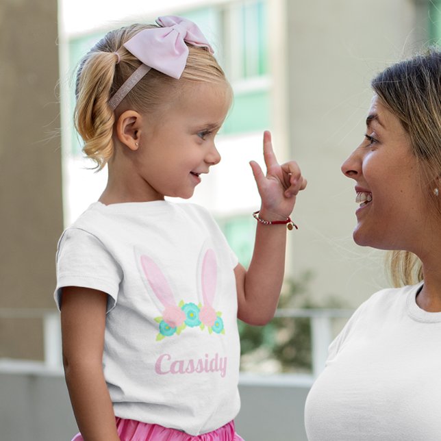 Camiseta Belo Coelhinho Ocorre Páscoa Tiara Personalizada (Criador carregado)