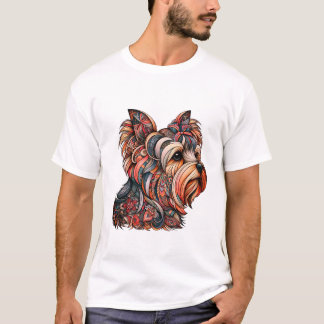Camiseta Belo Colorir Yorkshire Terrier