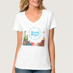 Camiseta Belo Debaixo do Mar Planta Peixe Coral Aniversário