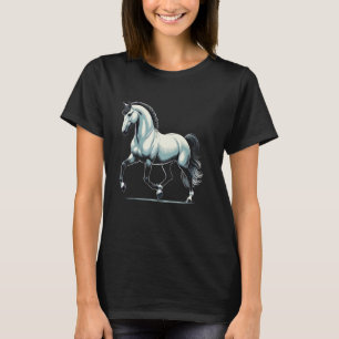 Camiseta Belo Design de Amante de Cavalo Andaluz