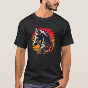 Camiseta Belo Design de Amante de Cavalo Andaluz