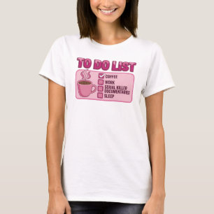 Camiseta Belo Design de Arte sobre CAFÉ TRABALHO CRIME VERD