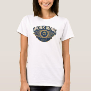 Camiseta Belo Design de Declaração TRABALHO DESLIGADO em La