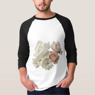 Camiseta Belo design de flor de rosa