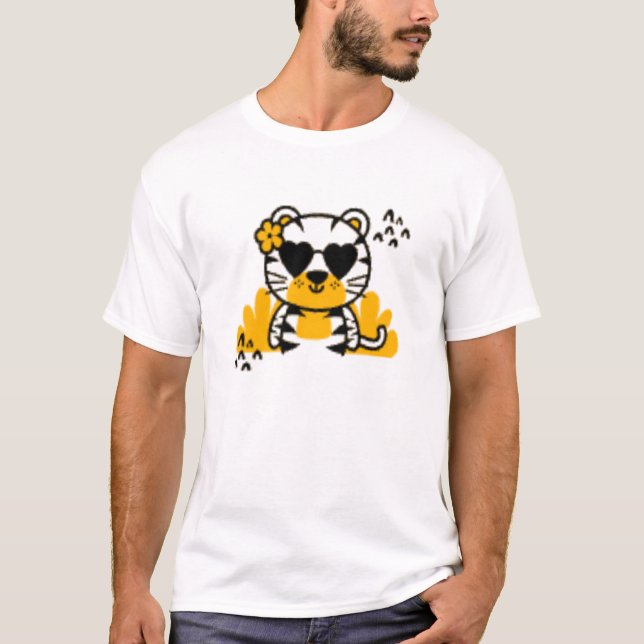 Camiseta Belo design para gatos e ama (Frente)