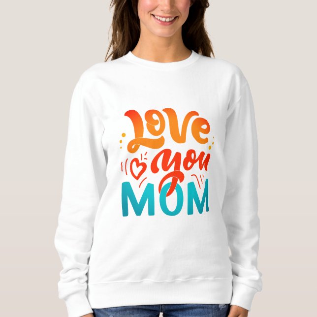 Camiseta Belo Design Text Te Ama Mãe Com Coração (Frente)