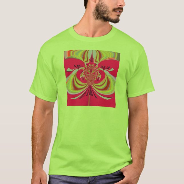 Camiseta Belo design vermelho. Co vetor de inspiração (Frente)