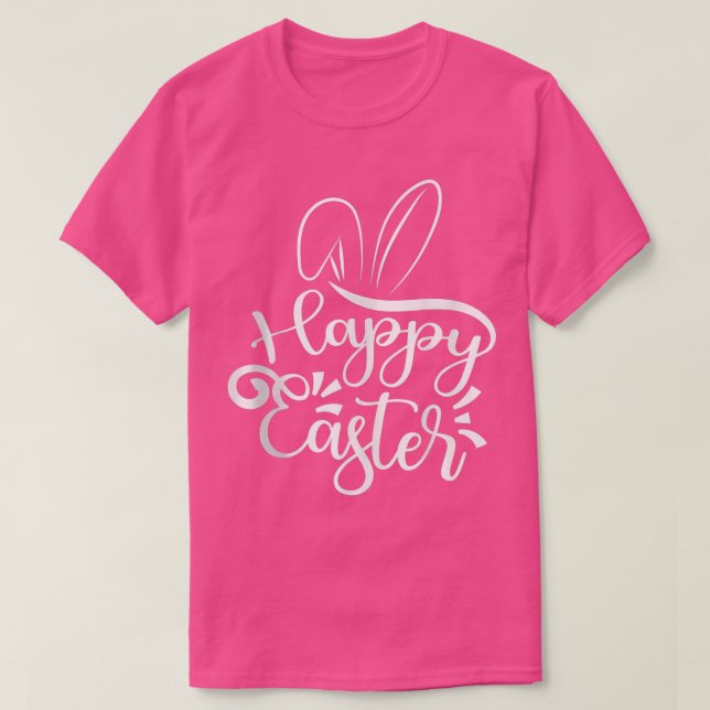 Camiseta Belo Dia da Páscoa Tee Feliz Coelhinho de Páscoa O (Frente do Design)