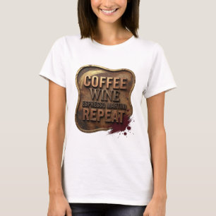 Camiseta Belo Dourado CAFÉ VINHO ESPRESSO MARTINI REPITA