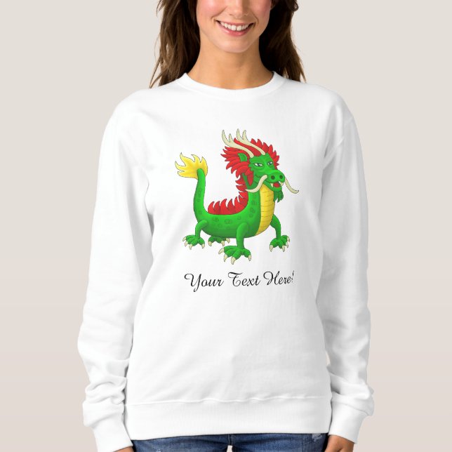 Camiseta Belo Dragão Azulado Chinês (Frente)