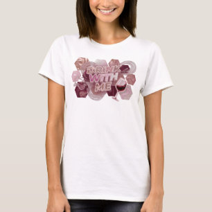 Camiseta Belo DRINK WITH ME Impresso Rosa