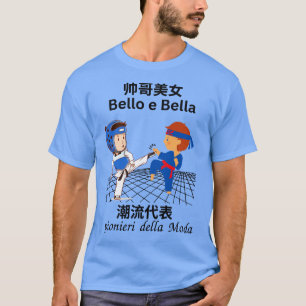 Camiseta Belo e Bonito Karate Língua Italiana