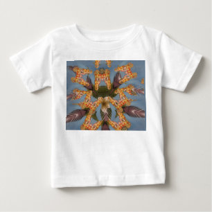 Camiseta Belo e engraçado padrão de girafa africana