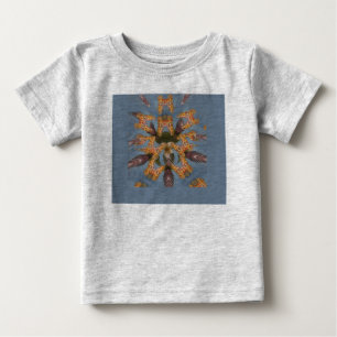 Camiseta Belo e engraçado padrão de girafa africana