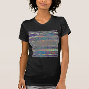 Camiseta Belo e legal padrão geométrico asteca