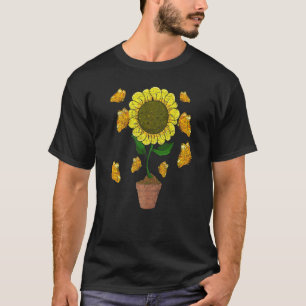 Camiseta Belo Entomologista De Insetos De Girassol De Hippi