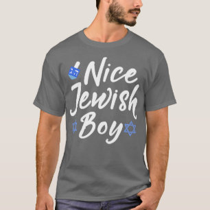 Camiseta Belo garoto judeu para o Bar de hanukkah Mitzvah o