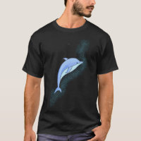 Belo golfinho azul